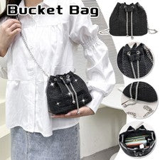 Mujer Moda Bolso Bolso de Hombro Moda Cadena Bandolera Bolso Cubo Reino Unido