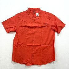 Camisa para hombre Paris Nation con botones color salmón mezcla de lino cómoda 2XL-4XL