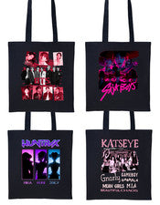 Bolso de Mano Anime KPOP Gráfico 100% Algodón 8 Impresiones BTS Bolso Katseye Niños Adolescentes Adultos
