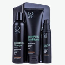 Zeus BeardPLUS Kit de Cuidado de Barba Humectante Voluminoso Hecho en EE. UU.