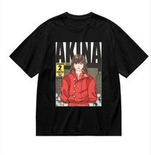 Nueva Camiseta AKINA Estilo Anime Ilustración Black Street
