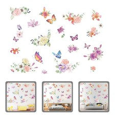 Pegatinas de Pared Salón Decoración Hogar Floral Hágalo Usted Mismo Patrón de Flores