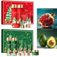 1 Set Regalo Navidad Kit Cuidado Facial Reparación Sequedad Hidratante Hidratante Juegos