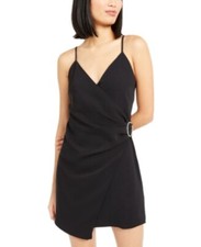 Mini vestido para mujer Leyden cami imitación envolvente negro M