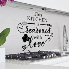 Pegatina de pared de PVC autoaplicable para decoración del hogar decoración de cocina decoración de cocina estilo modern