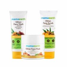 Kit facial nupcial, mascarilla y exfoliante régimen de eliminación de bronceado Mamaearth Ubtan