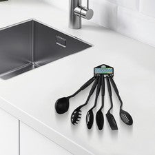Juego de utensilios de cocina de nailon premium para hornear y freír resistente al calor