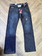 Pantalones de mezclilla Smith and Jones para hombre calce regular pierna recta cintura 30 pierna 32