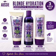 Champú acondicionador hidratante rubio australiano set tratamiento profundo cuidado del cabello