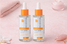 Pack 2 Sueros Faciales Reparadores de Piel Antienvejecimiento Vitamina C Global Beauty Care 1.7oz.