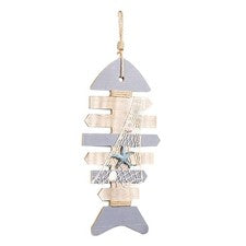 Decoración de pared para el hogar adornos de peces para decoración colgante de puerta de madera