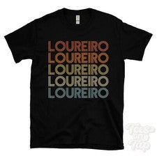CAMISETA LOUREIRO ESTILO RETRO REPETIDO Hombre y Mujer Novedad Genial Nombre Regalo