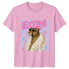 Camiseta Extra Mujer Leopardo Animal Moda Regalo Cumpleaños Para Ella