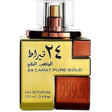 Lattafa 24 quilates oro puro eau de perfume aroma de larga duración 100 ml