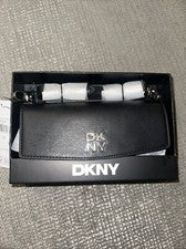 DKNY R44EOH23 Mujer Kendrix Bandolera Cartera Negra Con Caja Regalos Conjunto Cartera