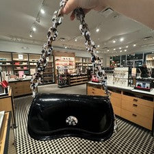 Bolso Coach Dinky Ondulado Nuevo con Etiquetas en Cuero Coachtopia Charol Arrugado CQ056