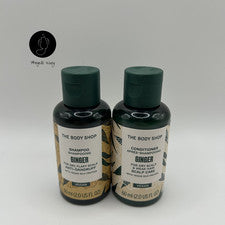 Body Shop Champú Acondicionador Jengibre Dúo 60 ml Tamaño de Viaje Set de Cuidado del Cabello