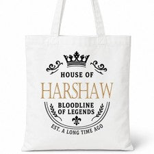 Bolso de Mano HARSHAW Casa del Apellido Algodón Idea de Regalo