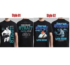 Camiseta George Strait Live 2026 Texas And South Carolina Merch Spring Tour