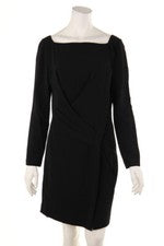 Vestido de noche drapeado MAIYET D 36 negro NUEVO #5475