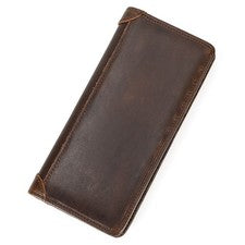 Cartera de cuero para hombre Cartera para tarjetas Compartimento para monedas Cartera para mujer