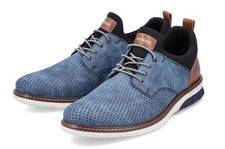 Zapato bajo Rieker azul Slipper Business Sneaker elegante zapato casual