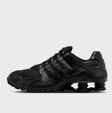 Zapatillas de cuero Nike SHOX NZ para hombre negras IQ8263 002