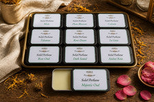 Perfumes sólidos y enrollables tipo diseñador UNISEX: veganos, tarro, botella enrollable