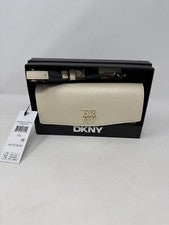 DKNY R44EOH23 Mujer Kendrix Bandolera Cartera Beige Con Caja Regalos Set Cartera