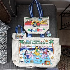 Juego completo de 3 bolsas de mano Whole Foods x Fishwife edición limitada