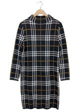 Vestido de punto Comma vestido suéter mujer estampado a cuadros negro blanco talla 36