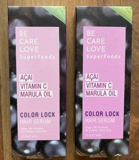 2 Suero Be Care Love Superfoods Açaí Vitamina C Aceite Marula Bloqueo de Color 2 OZ