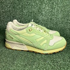 NUEVO Diadora N9000 Ice Cream X Característica Perforado Con Cordones Hombres Zapatos Verdes 9.5