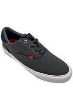 Zapatilla deportiva Levi's para hombre Ethan WX apilada clásica de moda carbón/negra
