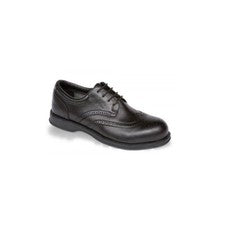 V12 VC100 Hombres Diplomat Negro Ejecutivo Brogue Seguridad Ropa de Trabajo Zapato Talla 6-12