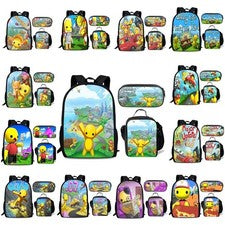 Mochila escolar Wobbly Life para niños bolsa de libros bolsa de almuerzo aislada estuche conjunto Reino Unido