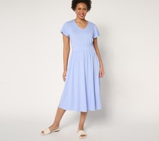 Vestido para mujer Gloria Vanderbilt talla S Denim & Co. Jersey Favorite azul A690399