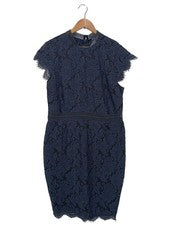 H&M Vestidos Encaje Azul Talla 40
