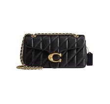 Bolso de Hombro COACH Tabby 26 Acolchado NEGRO DORADO 31a