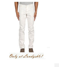Pantalón Yoon Blanco Para Hombre Informal Italia Talla US 40 EU 56