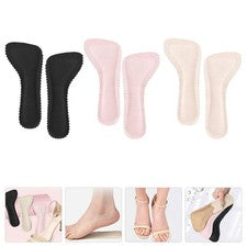 3 pares de plantillas autoadhesivas para zapatos de tacón alto duraderas cómodas almohadillas de inserción