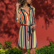 Vestido Casual De Manga Larga Para Verano Mujeres Gasa Boho Playa Ropa De Moda