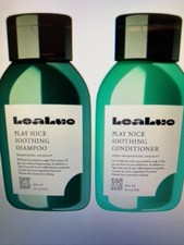Champú y acondicionador para el cuidado del cabello Lealuo 100 % vegano 10,14 oz JUGAR BONITO CALMANTE