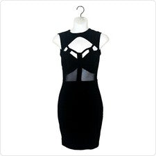 Mini vestido negro pequeño Cutt It Out