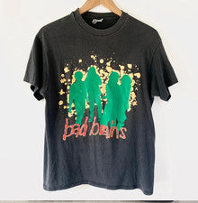 Camisa Negra Unisex Rara Bad Brains Band Estilo Vintage S-5XL AC934