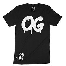 Camiseta para hombre OG-King Hip Hop Estilo Graffiti Diseño Gráfico