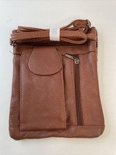 Bolsos de mano de cuero genuino suave para mujer Bolso bandolera Bolso de mano
