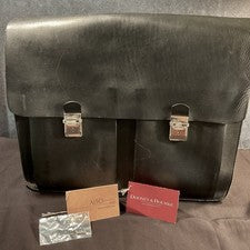 Nuevo con etiquetas Bolso Cartera Dooney Bourke Alto Collection Cuero Negro Field Brief Segundo