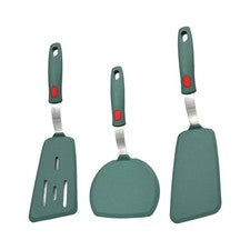 Juego de espátulas anchas de silicona 2 piezas para panqueques Flip agitar freír transfe