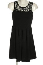 Pimkie Vestido Jersey Mujer Casual Encaje Negro Talla 36
